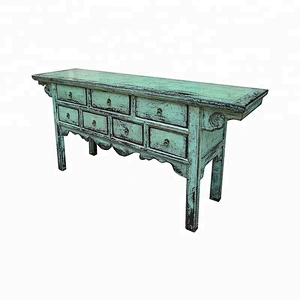 chinese antique distressed lacquered altar table living room furniture