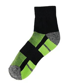 cotton free terry jacquard non slip sport socks