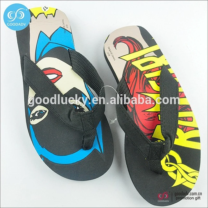 Thick EVA sole anime printed summer outdoor cheap fashion hot young slipper