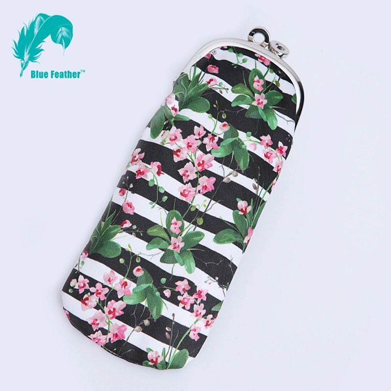 Women's Soft Cloth Eyeglasses Bag Spectacle Case L-195A
