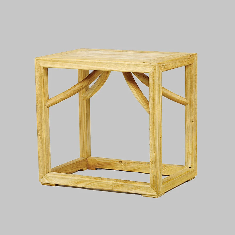 Chinese elm solid wooden dining room set