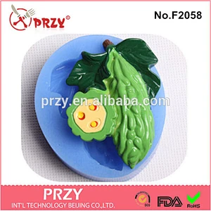 F2058 PRZY Silicone manufacturer China custom Bitter Melon fondant mold