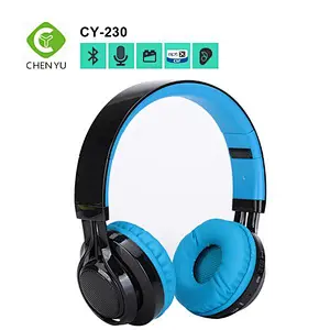 Super metal bass overhead wireless mp3 headset micro TF memory card