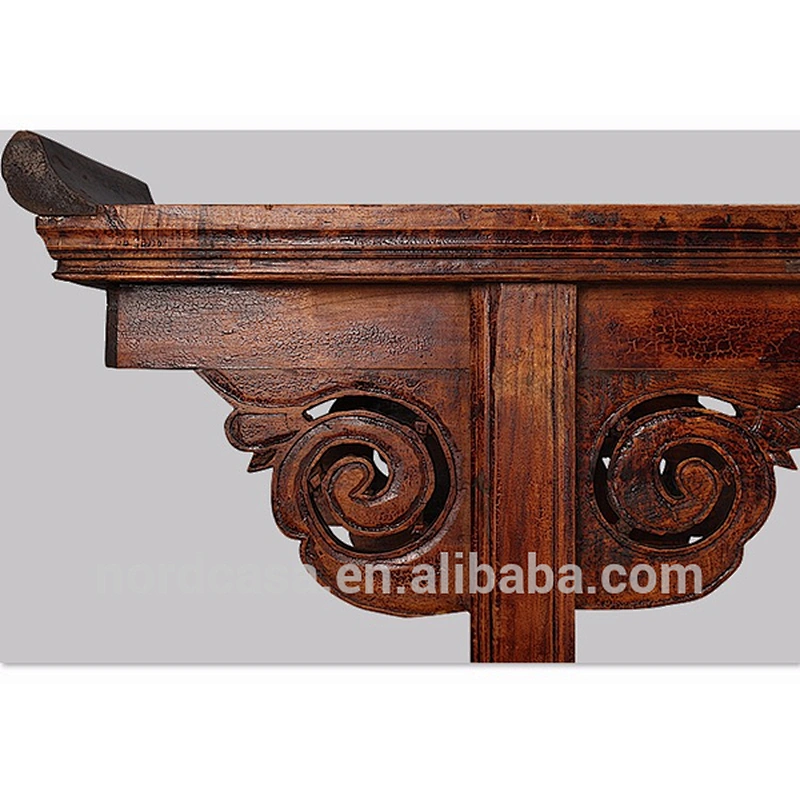 Chinese antique style wooden carved altar table
