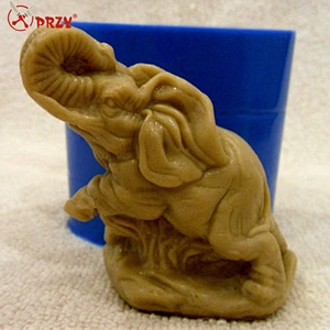 3D elephant soap candle mold silicone rubber mold food grade soap mold
