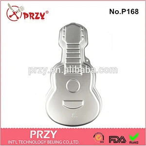 High quality aluminium alloy guitar shaped cake baking pan