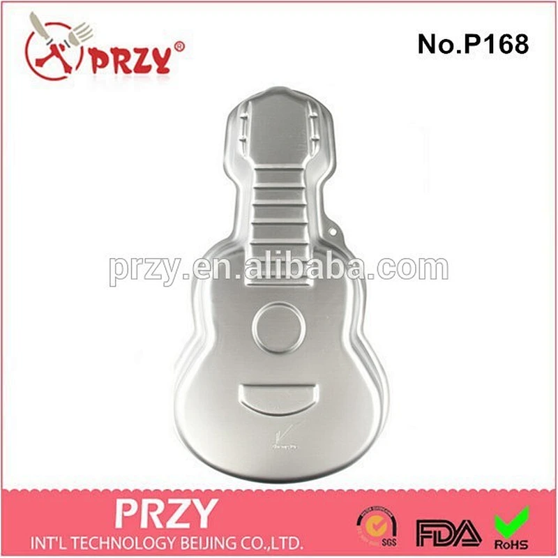 High quality aluminium alloy guitar shaped cake baking pan