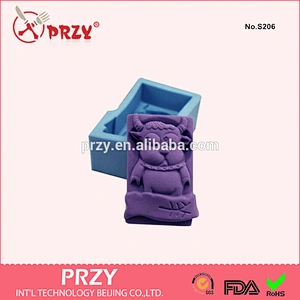 s206 PRZY animal silicone Zodiac cattle soap mold