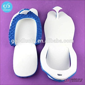 Wholesale cheap custom eva hotel slipper foldable eva foam disposable flip flop