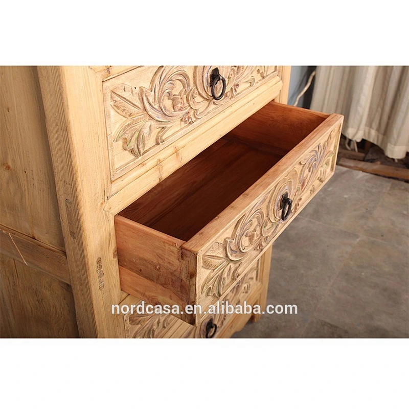 Chinese home decor aged antique furniture living room cabinet