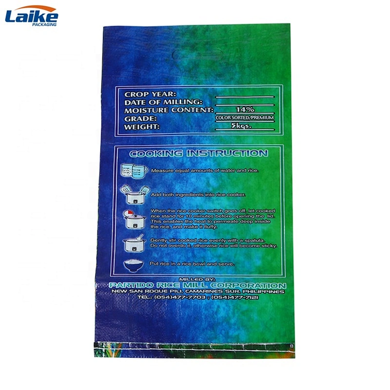 High quality factory price 5kg rice plastic  bag