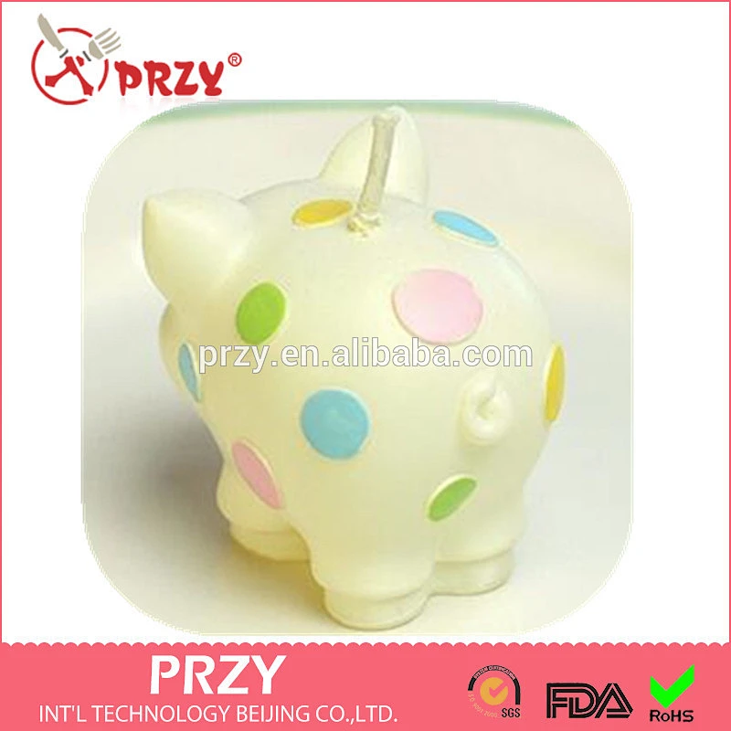S4132 PRZY Zodiac pig silicone candle molds wholesale cute handmade soap mold silicone mould