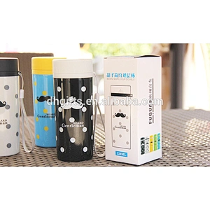 2017 new style double wall plastic thermoes mug for travel mugs