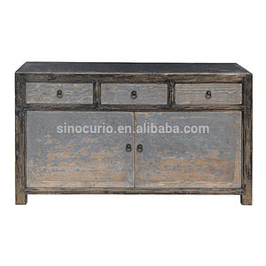Chinese antique solid wood cabinet Shabby Chic style antique furniture