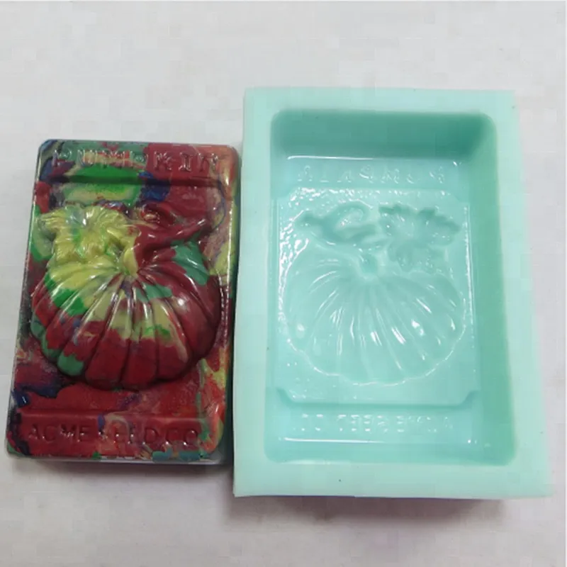QT0035 Pastoral Pumpkin mold silicone soap molds handmade Candle moulds