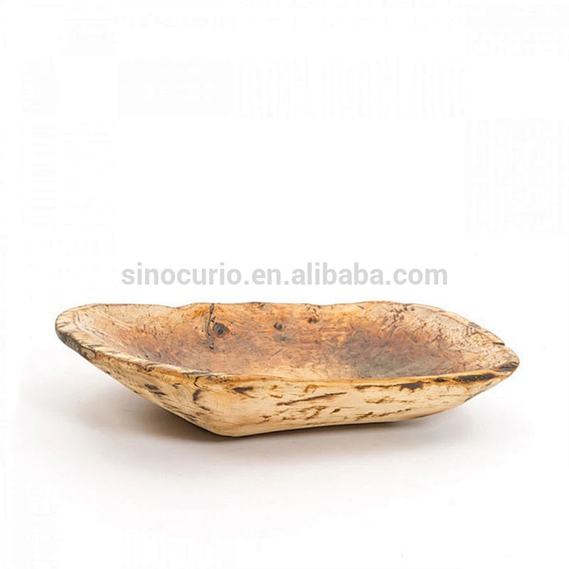 Chinese antique wood craft vintage wooden basin