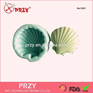 S261 PRZY decorative silicone shell shaped soap mold