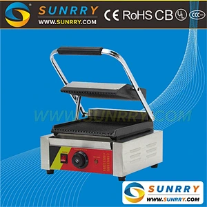 Commercial electric stainless steel panini sandwich grill machine maker (SUNRRY SY-GR62A)