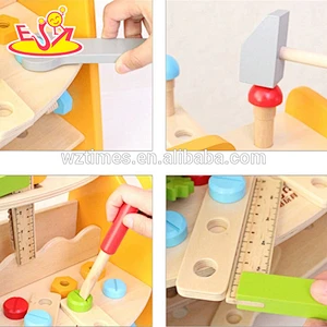 Wholesale funny kids wooden tools table toy for exercising hand skill W03D062