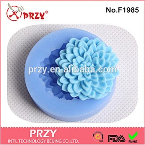 F1985 fondant flower 3d silicone cake decorating molds