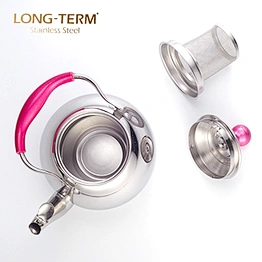 L22370216 Turkish Stainless Steel Double Tea Kettle For Kitchen Accessories