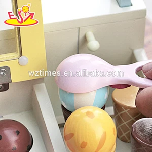 wholesale children wooden ice cream toy DIY baby wooden ice cream toy popular kids wooden ice cream toy W10A038