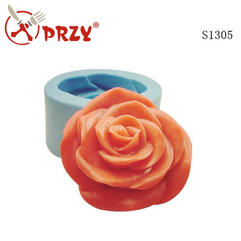 S1305 PRZY rose silicone soap mold , rose angel silicone mold