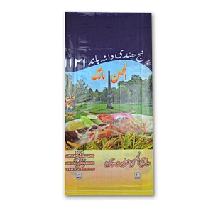 Custom wholesale transparent pp woven rice bag sacks