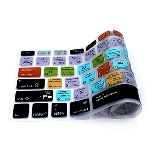 lightroom Multi Functional Keyboard Skins  Keyboard Custom Silicone Cover For Macbook Pro 13