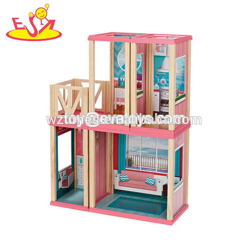 2018 Popular wooden model toys mini doll house toys for toddler W06A269