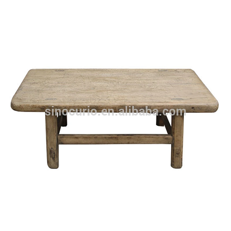 China wholesale furniture rustic reclaimed wood coffee table Kang table