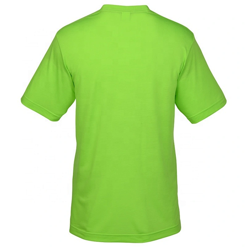 Custom Design Printing Men's 100% Polyester Dry Fit Plain T-shirts
