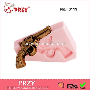 F3119 Mold western gun silicone mold ,Old west pistol mold,Six shooter mold