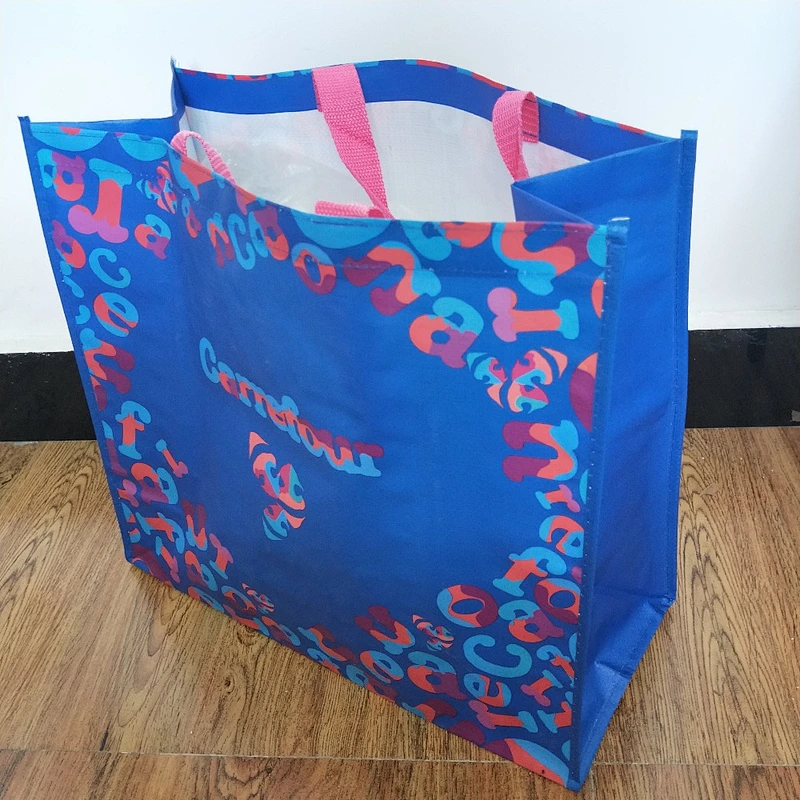 Laminated foldable plastic non woven shopping bag for wholesales