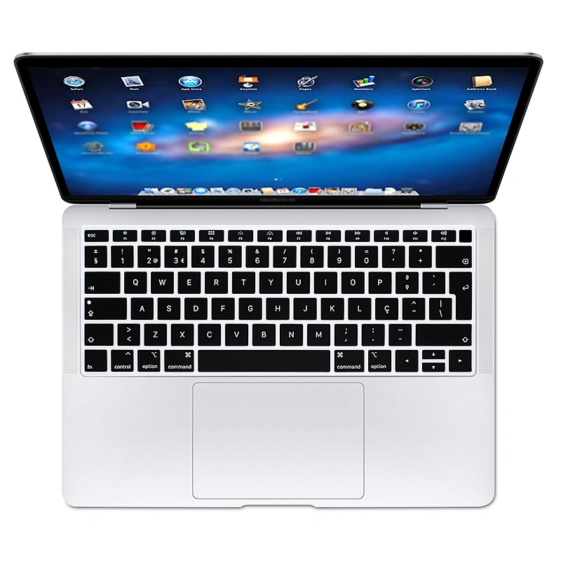 EU Version Waterproof Silicone Laptop With portuguese Keyboard Protective Film Keyboard Cover laptop skin for macbook air pro 13