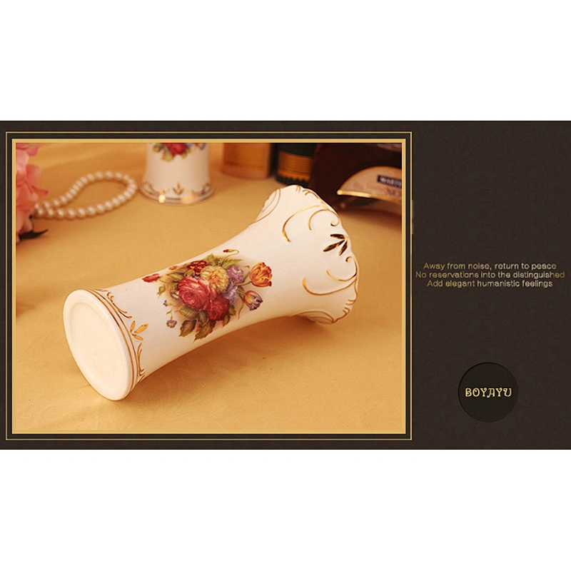 European style ceramic luxury home decoration crafts ornaments vase Flowers