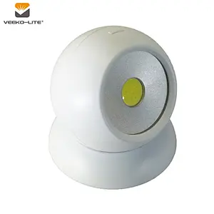 2018 New Style Hot Sale 3W COB LED Light Rotatable 3AAA Battery Night Light