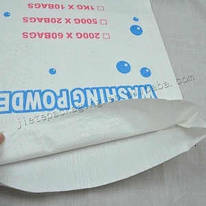 Supply professional white pp woven detergent packing bag