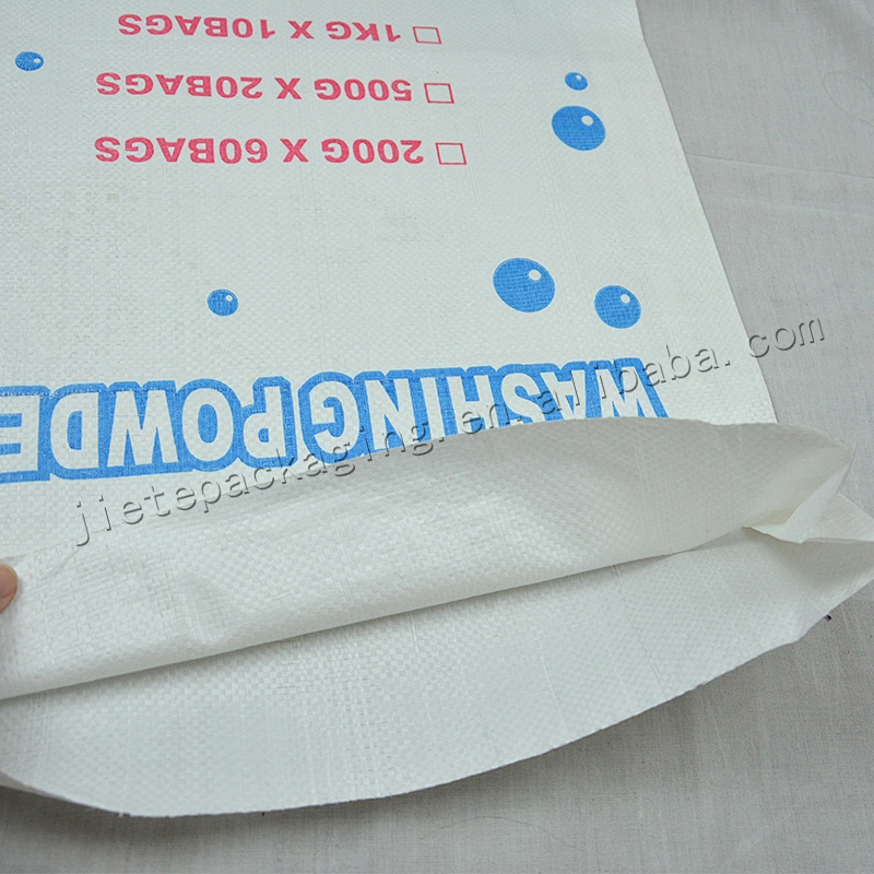 Supply professional white pp woven detergent packing bag