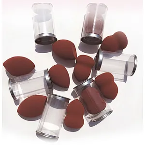China wholesale price high quality colourful cosmetic powder puff latex makeup sponge