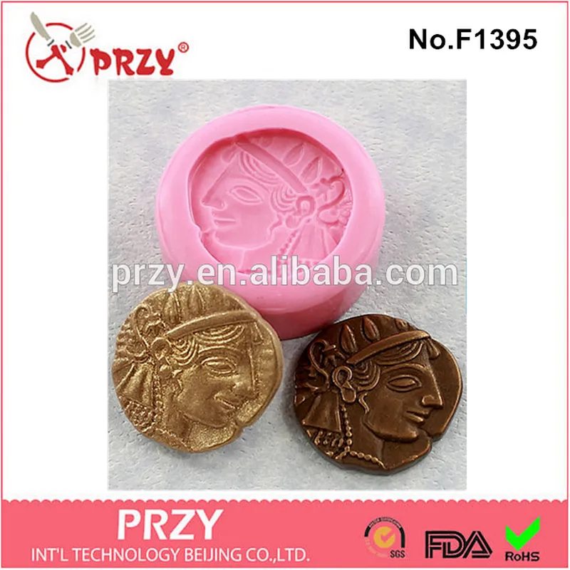 Fondant Cake Decorating Tools Ancient Coin Silicone Cake Mold