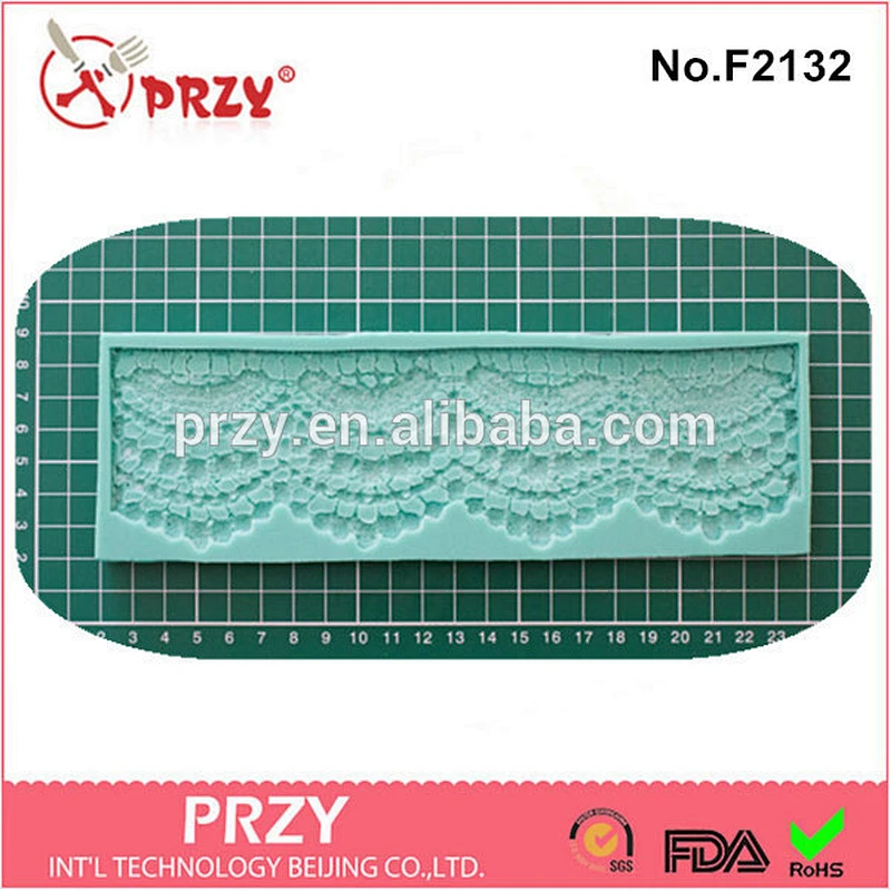 F2132 PRZY gum paste Lace silicone fondant mold