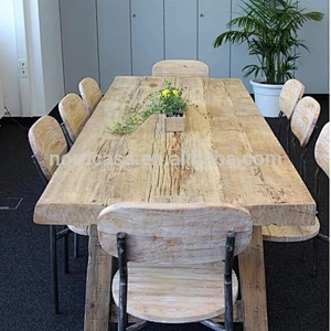 asian antique reclaimed wood slab tables