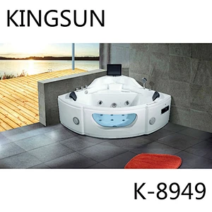 DUBAI Water Fall Cheap Whirlpool Massage Classic Bathtub For 2 Persons