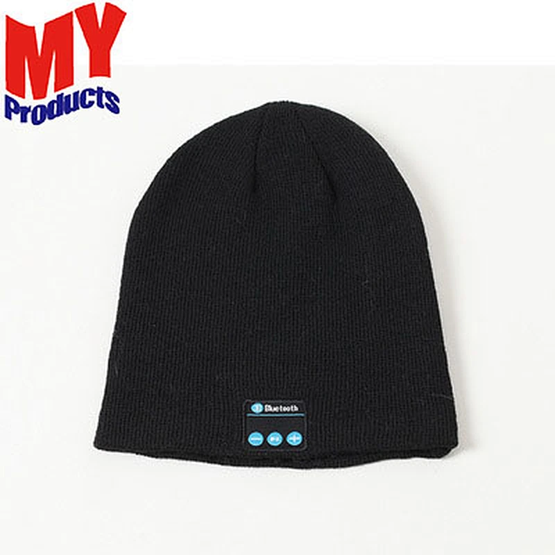 Hemp Knitted Hat With Bluetooth Camo Printing Knitted Hats