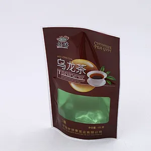 Accept custom transparent PE bag self-sealing bag for tea