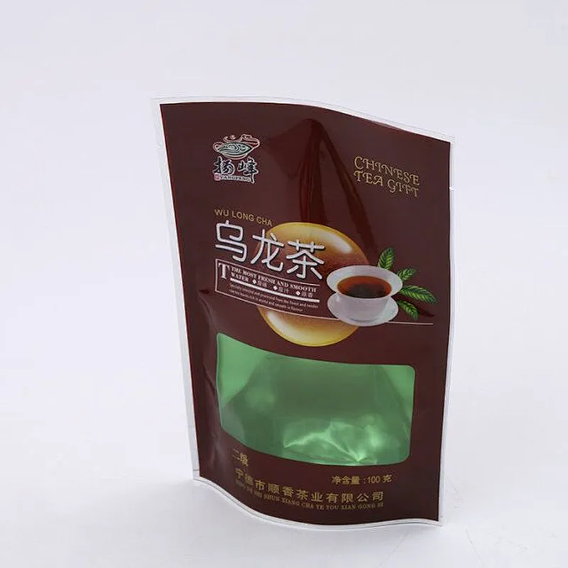 Accept custom transparent PE bag self-sealing bag for tea