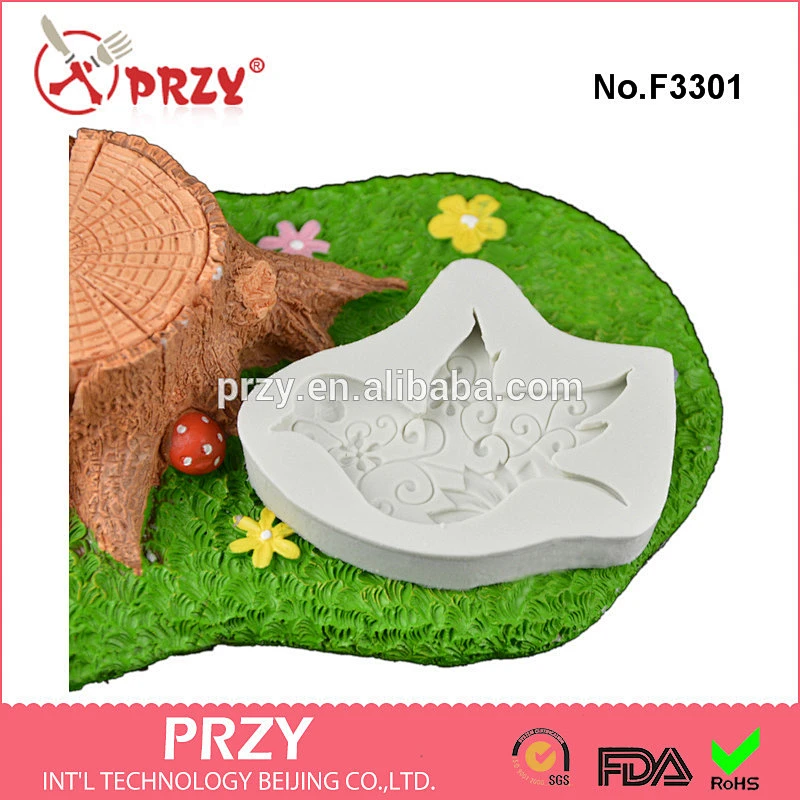 F3301 Peace bird silicone turn sugar cake mold turn silica gel silicone mold