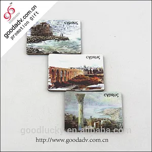 Top fashion novelty colorful wooden fridge magnet sticker