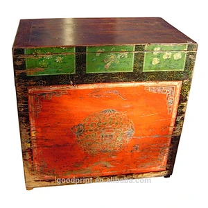 Mongolian Antiques Chinese Vintage Trunks